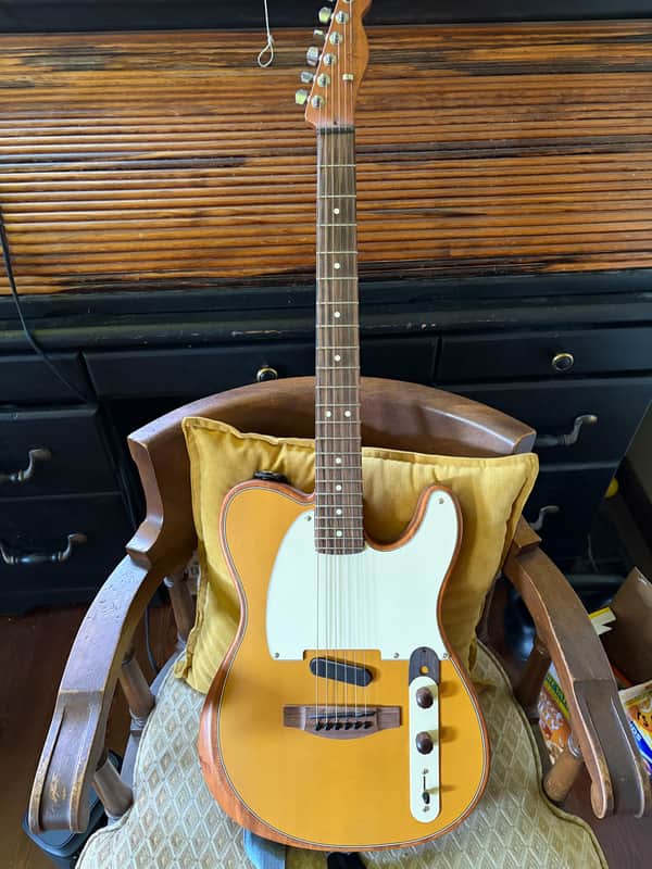 Fender Acoustasonic Player Telecaster- Esquire Mod- Butterscotch Blonde image 1