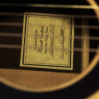 Hewett Brazilian Rosewood Grand Concert Cutaway – Handwritten Spec Sheet, Documented Build, Excellent Condition image 5