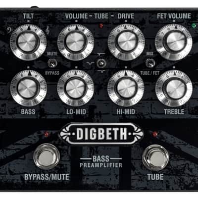 Laney Digbeth Series Bass Guitar Preamp Pedal + 2x Gator Patch Cable 3 Pack image 2