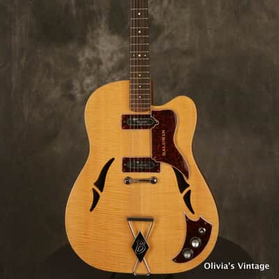 rare 1965-'66 BURNS/Baldwin GB 65 Natural/Blonde FLAME MAPLE TOP!!! image 2