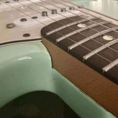 Fender Tom Delonge Strat (Modded with Texas Specials 2010’s - Surf Green image 9