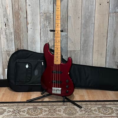 Rare 1990 Fender Jazz Bass Plus, 4 String Bass Maple Fretboard Nitro Frost Red , Includes Pro Setup & New Gig Bag Ships Fast ! image 15