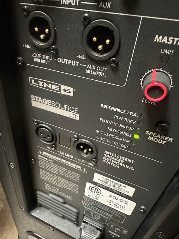 Line 6 StageSource L3t 3-Way 1400-Watt Active Loudspeaker 2010s - Black image 1