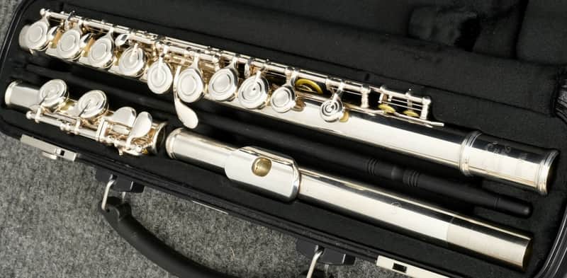 Yamaha Advantage Model YFL-200AD II Silver Plated Flute image 1