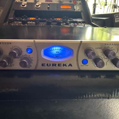 *Modified PreSonus Eureka Channel Strip 2010s - Silver w Burr Brown O Amps & Custom VU Meter Blue LED Backlight image 2