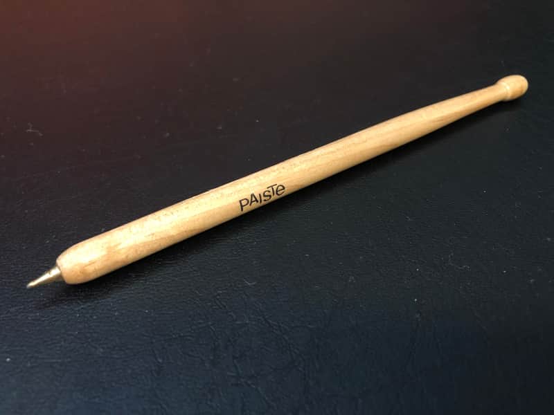 Vintage 1980s Paiste Drum Stick Ink Pen image 1