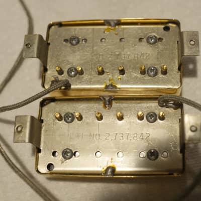 Late 1980s Early 1990s Gibson Original 490R 490T Series Pickups Gold image 2