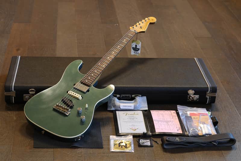 Unplayed! 2021 Fender Custom Shop Stratocaster HST Electric Guitar Aged Sherwood Metallic Relic + COA OHSC image 1