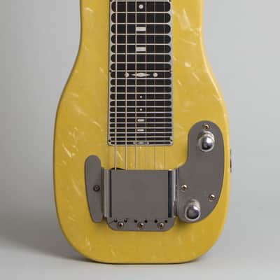 Fender  Champion Lap Steel Electric Guitar (1955), ser. #8664, black gig bag case. image 3
