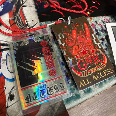 Frank Ferrer's Guns N Roses Chinese Democracy Tour, Pork Pie USA Maple Drum Set, 26",18",16",12" Plus Tour Artifacts. Signed! Authenticated! 2009 image 14