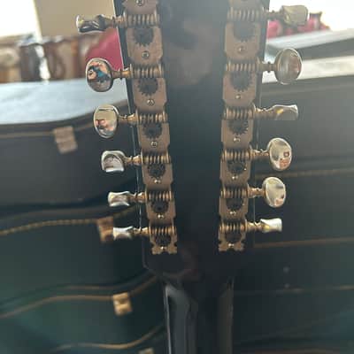 Hy-Lo Model 642 12-String Acoustic Guitar Made in Japan w/ Hard Case image 9