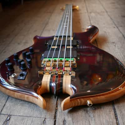 Alembic Omega Cut 5 String Bass 1990's Natural image 5
