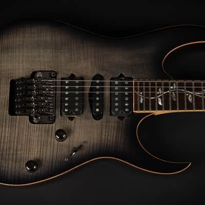 2020 Ibanez J. Custom RG8570Z-BRE with Ebony Fretboard - Black Rutile | Japan Custom Shop "AAA" Flame Top Tree of Life DiMarzio HSH Pickups Push/Pull Coil Split RG-8870 Upgrade | CoA OHSC image 4