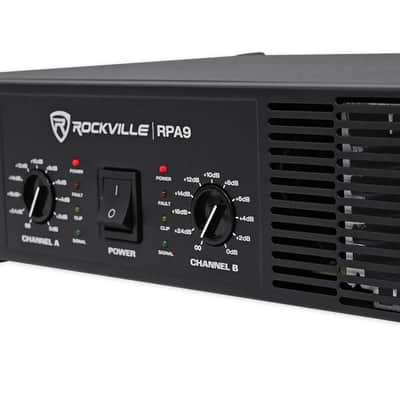 (2) Rockville SPGN154 15" 1600W DJ PA Speakers+Rockville RPA9 3000w Amp+Stands image 12