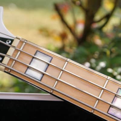 Vintage 1970's John Birch Bass In Rare Arctic White image 6