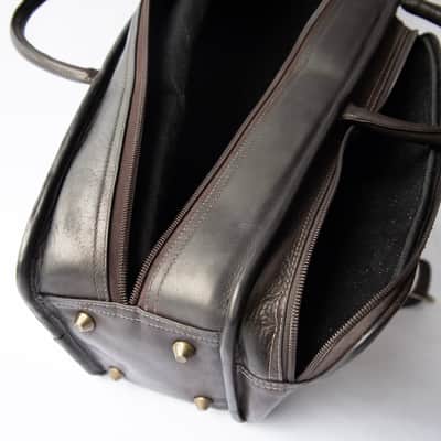 Premium Handmade Full-Grain Brown Leather Alto Sax Case image 13