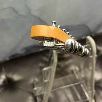 Squier Loaded Quartersawn Telecaster Neck with Block Inlays, Charcoal Frost Metallic Painted Headstock Face image 6