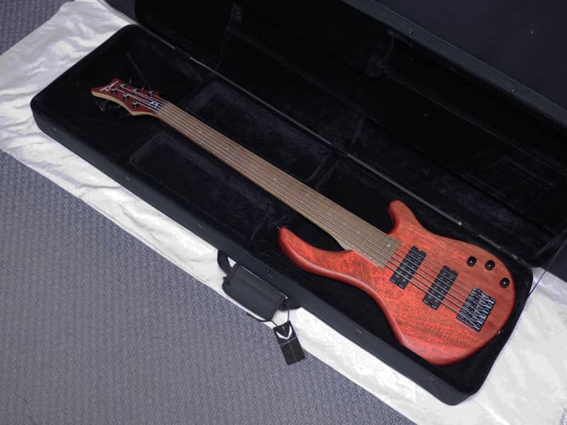 DEAN Edge 1 6-string BASS guitar NEW Vintage Mahogany w/ Light CASE B-stock NO stamp image 1