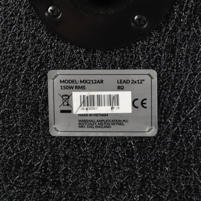 Marshall MX212AR 150w 2x12" Guitar Amplifier Vertical Speaker Cabinet image 7