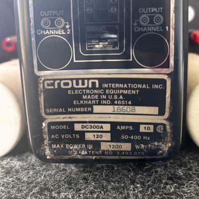 Crown DC 300A 2-Channel Power Amplifier 1970s - Silver image 4