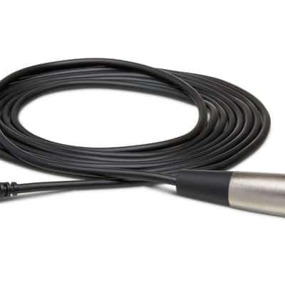 Hosa XVM-110M Right-angle 3.5 mm TRS to XLR3M Mic Cable image 1