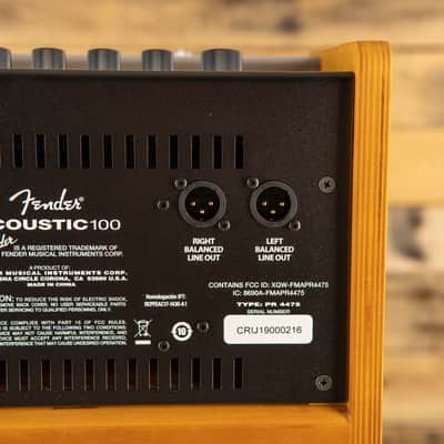 Fender Acoustic 100 2-Channel 100-Watt 1x8" Acoustic Guitar Amp image 5