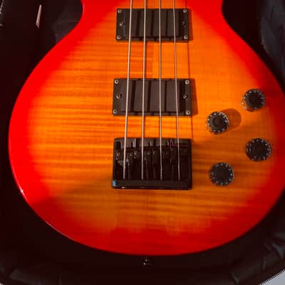 Epiphone 1996 Les Paul Bass Made In Korea Sunburst Red  w/ New Strings & Set Up image 1