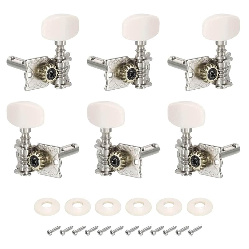 2025 Unbranded Classical Guitar String Tuning Pegs Chrome Plat...