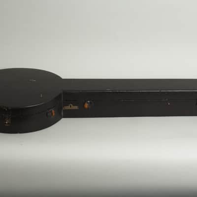Minstrel Banjo (maker unknown), c. 1870, original black coffin case. image 11
