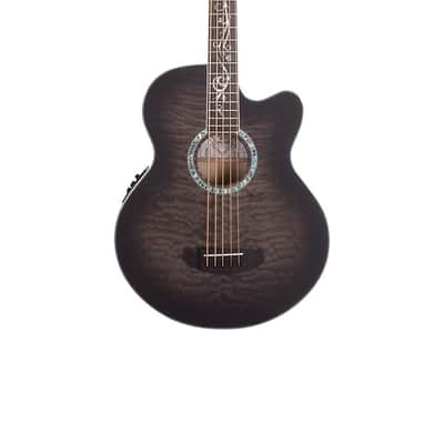 Michael Kelly Dragonfly 5 Acoustic-Electric Bass Guitar, 5-String, Pau Ferro Fingerboard, Smoke Burs image 2