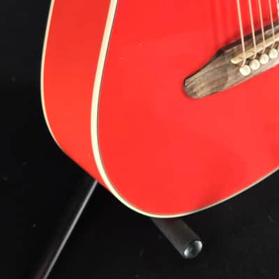 Fender California Standard Redondo™ Mini with Bag, Spruce Top, Fiesta Red image 2