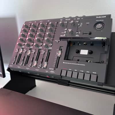 TASCAM Portastudio MK I 414 4-Track Cassette Recorder 1990s Blue + Original Owner’s Manual image 3