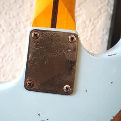 Graham Guitars Relic S-Style + UPGRADES - Baby Blue (Fender Strat) image 8