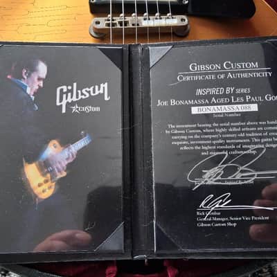 Gibson Custom Shop "Inspired By" Joe Bonamassa Aged Les Paul Goldtop 2008 - 2010 - Aged Gold image 15
