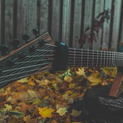 Custom “Dark Moon” 7 string Explorer  (lefty) image 5