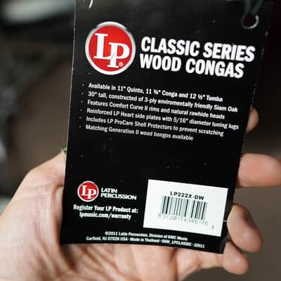 Latin Percussion Classic Series 11" Quinto Conga - Wine Red Lacquer image 5