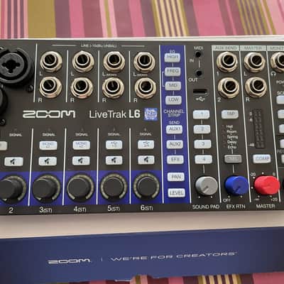 Zoom LiveTrak L6 6 Channel Digital Mixer / Recorder 2024 - Present - Black image 2