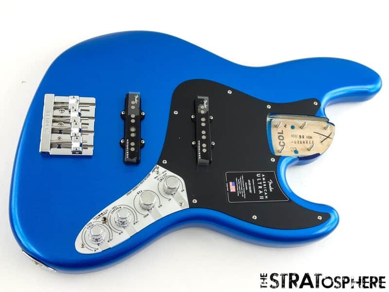 Fender American Ultra II Jazz J Bass LOADED BODY Mini-Toggle S-1 Noble Blue image 1