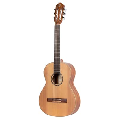 Ortega R122-3/4 Family Series Cedar Top Mahogany Neck 3/4-Size Nylon 6-String Classical Acoustic Guitar w/Gig Bag image 6