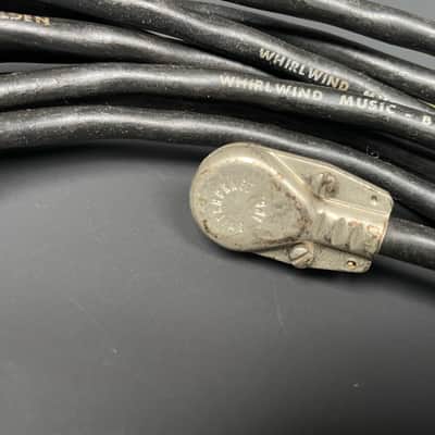 Vintage Whirlwind / Belden Instrument Cable w/ Straight & Right-Angle Switchcraft Plugs – 22 ft Stereo to Left/Right 1/4” image 6