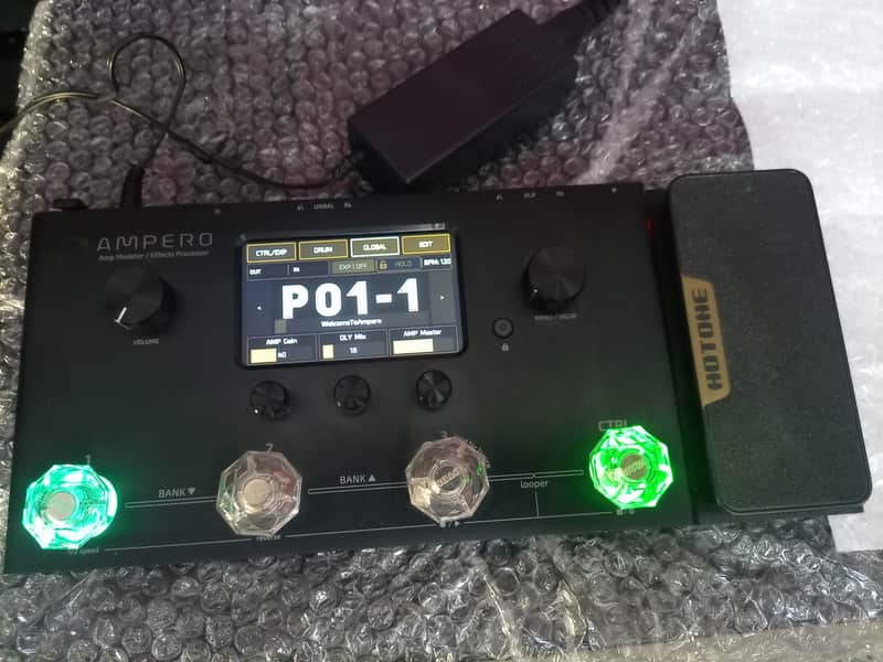Hotone Ampero MP-100 Hotone Ampero MP-100 Guitar Bass Amp Modeling IR Cabinets Simulation Multi Language Multi-Effects image 1