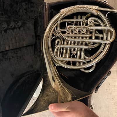 Holton H177 Farkas Professional Model Double French Horn 1975 - Clear-Lacquered Nickel-Silver image 5