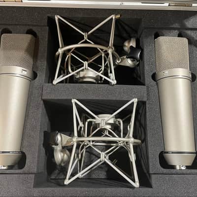 Neumann U87 AI Stereo Pair - Nickel image 1