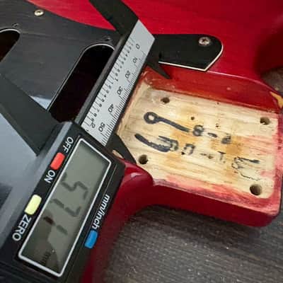 90s Charvel CST-060-SSH Stratocaster Body Ash See-throw Red/Plate Made in Japan image 18