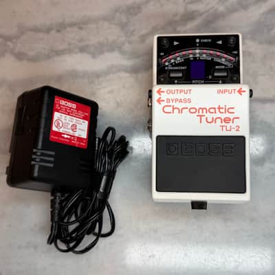 Boss TU-2 Chromatic Tuner with AC Adapter. Guitar Bass Pedal Tuner image 1