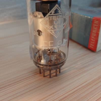 Rare 1958 NOS NIB TELEFUNKEN ef86 silver MEDICAL grade VERY STRONG tube preamp limiter tube mic U67 image 13