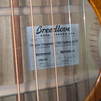 Breedlove Oregon Companion CE Myrtlewood 2020s  Natural with OHC image 4