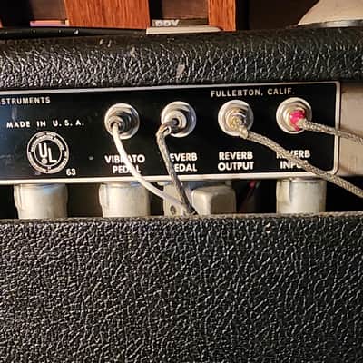 Fender 1966 Vibrolux Reverb Amp All Original Jensens, Transformers, Vintage Tubes - Black Face image 15