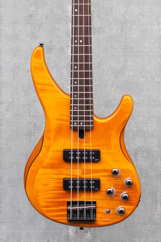 Yamaha TRBX604 FM Matte Amber Bass 4 String image 1