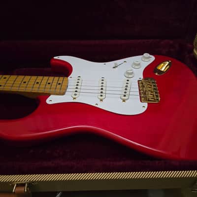 Rare! 1993 Fender Japan Custom Edition 50's Stratocaster ST57G Charcoal Red image 4